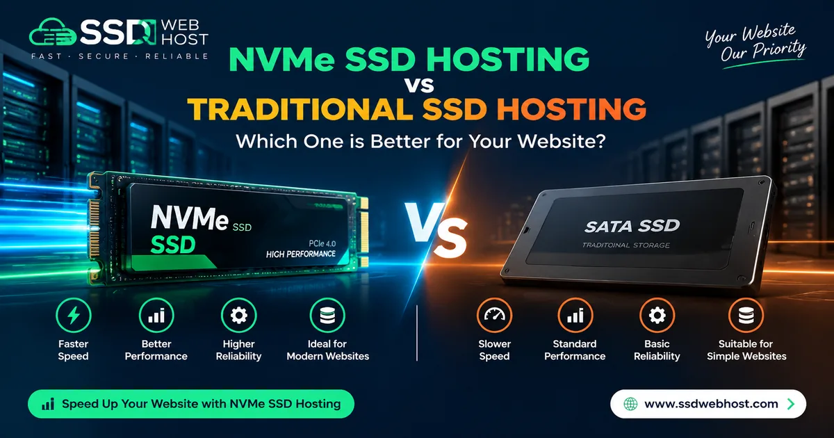 NVMe SSD vs SATA SSD Hosting: What Matters for Your Website?