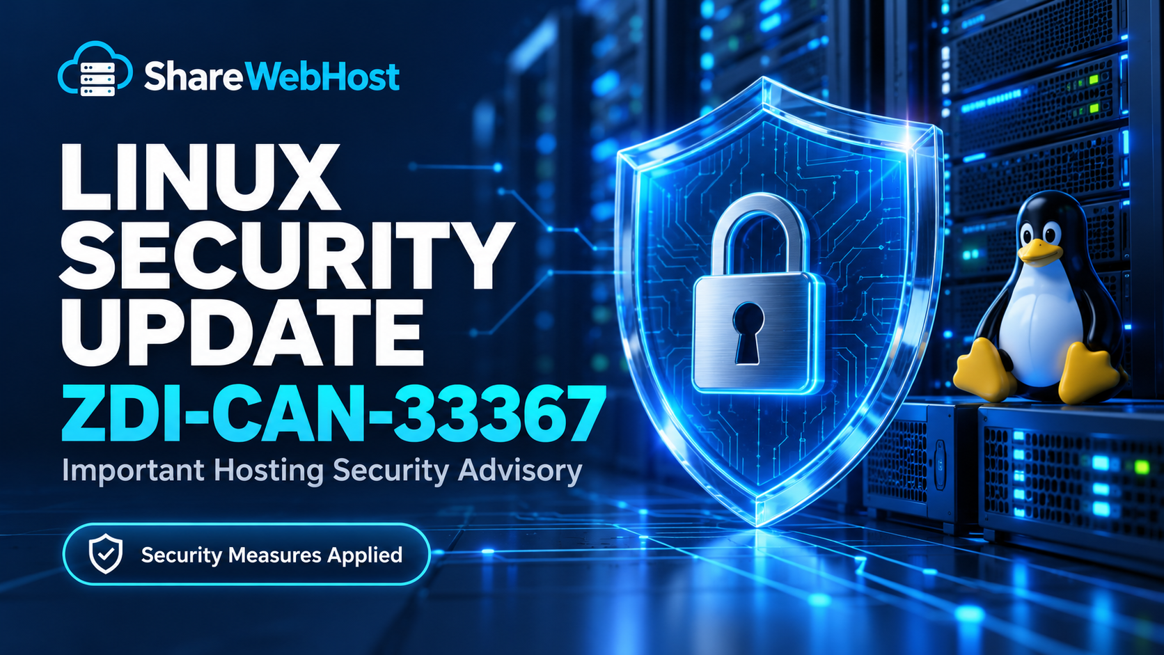 ShareWebHost ZDI-CAN-33367 Linux kernel security update