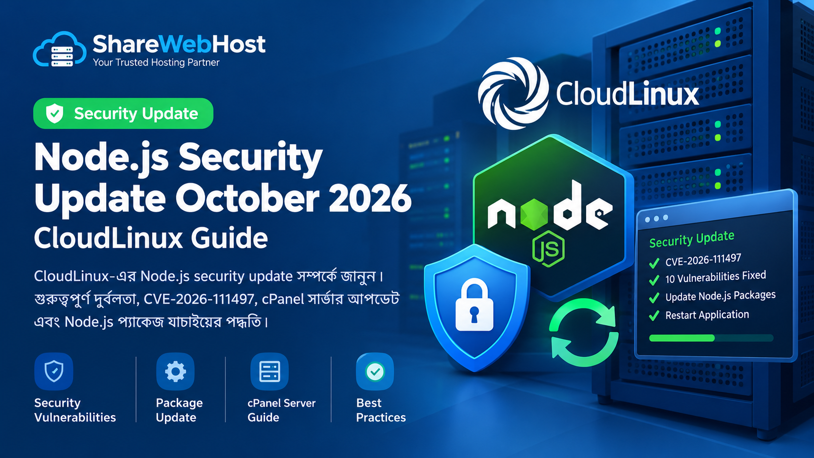 Node.js Security Update October 2026 for CloudLinux Hosting Servers